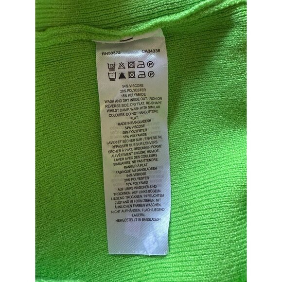 NWT French Connection Green CosySoft Short Sleeve Pullover Sweater Women's L - Picture 8 of 11